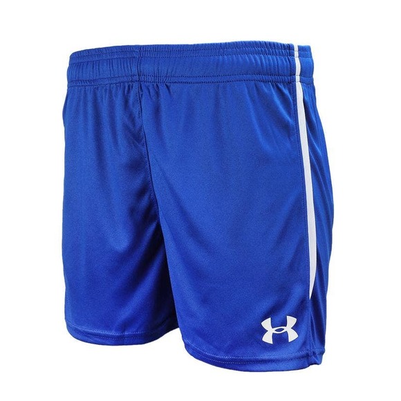 Under Armour Women's Soccer Shorts L Blue Maquina - Picture 1 of 2